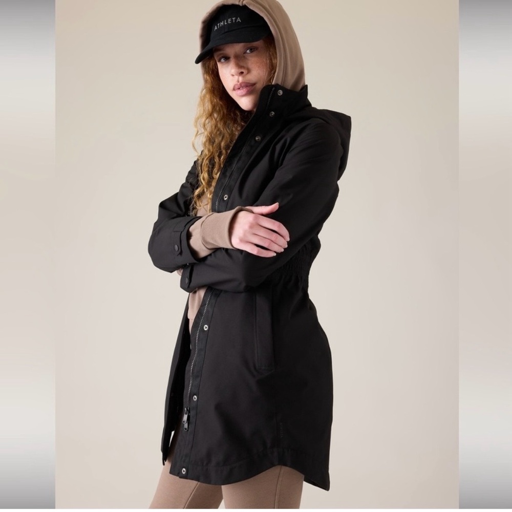 Athleta Rainout Sutro Long Trench Jacket 531123